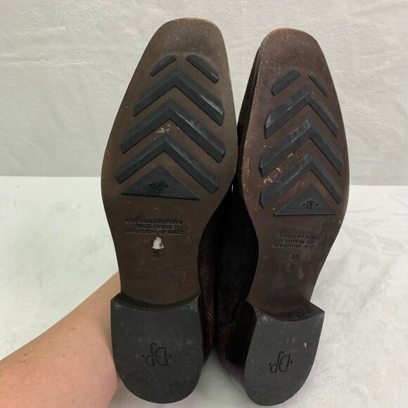 Donald J Pliner Rex 120 Mens 8.5M Nappa Leather Suede Dark Brown Italy Loafers main image 11